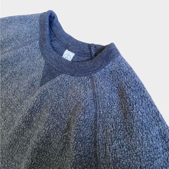 Alternative Apparel Triblend Eco-Fleece Sweatshirt Women's Size L Navy Crewneck - Picture 13 of 16